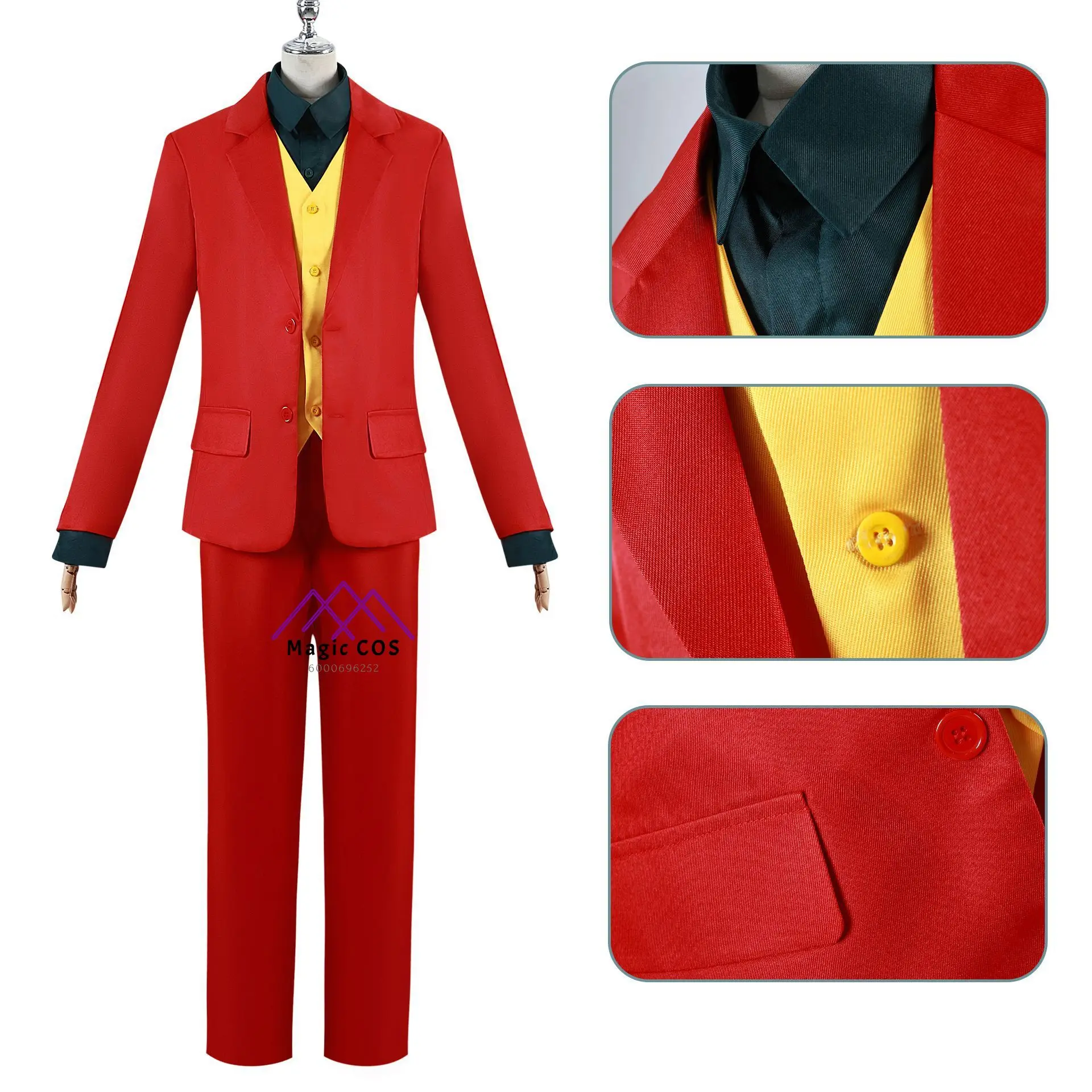 Halloween Costume Budget-Friendly Cos Clown Joker Jequin Phoenix Costume Stage Role-playing Cosplay Set Photo-Ready New Arrival