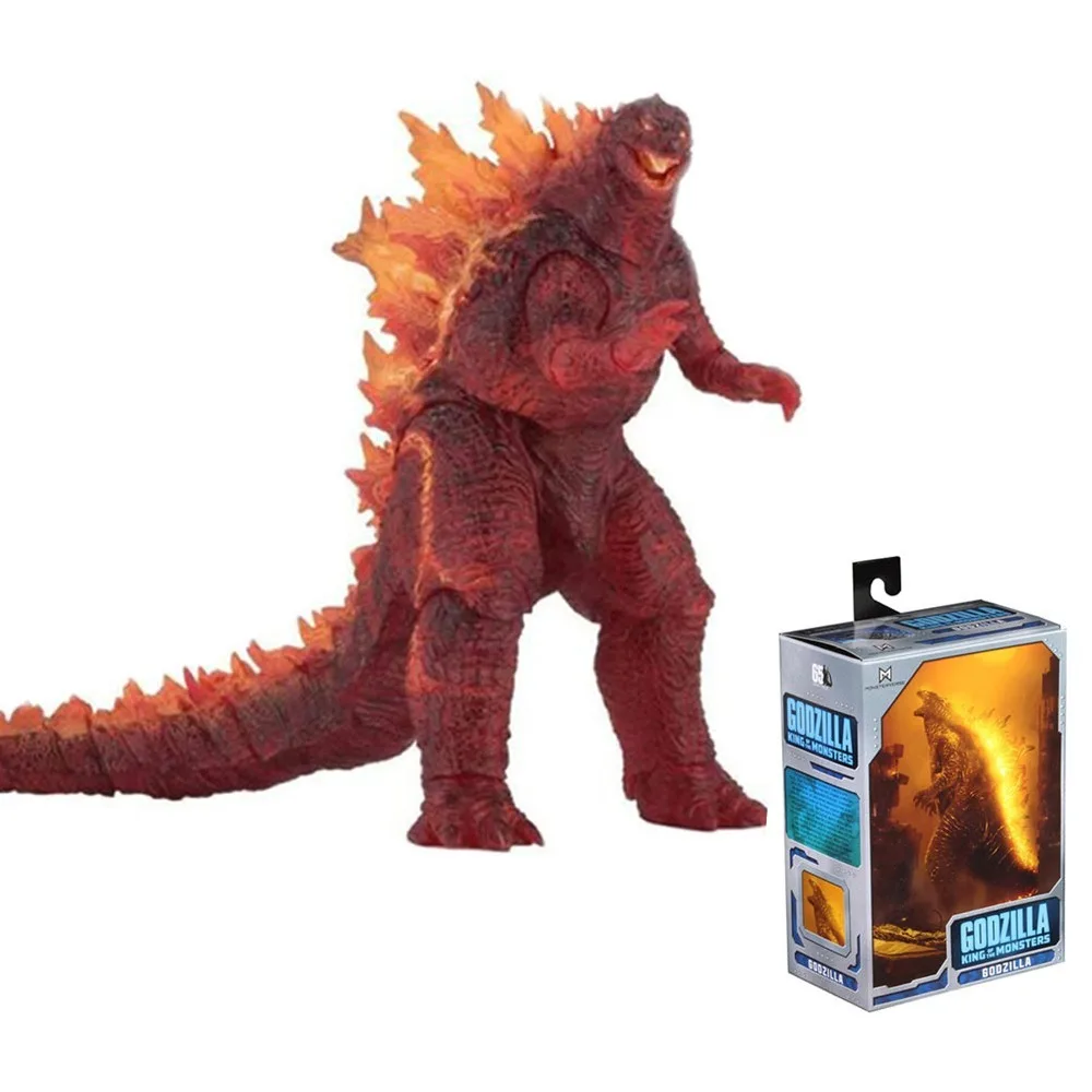 

Movie Version of Red Lotus Godzilla Action Figures Rare Limited Joint Mobility Model Ornament Anime Peripheral Gift for Kids