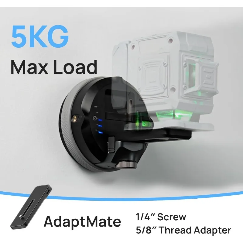 أداة مستوى الليزر M-Cube02 مع أجهزة ليزر الخط الأخضر الرأسي والأفقي، 360 درجة °   قاعدة دوارة، مستوى ليزر مثبت على الحائط للبقع