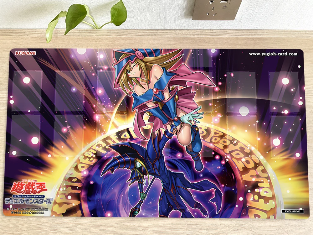 

YuGiOh Table Playmat Magician Salvatio TCG CCG Mat Trading Card Game Mat Mouse Pad Gaming Play Mat 60x35cm Free Bag