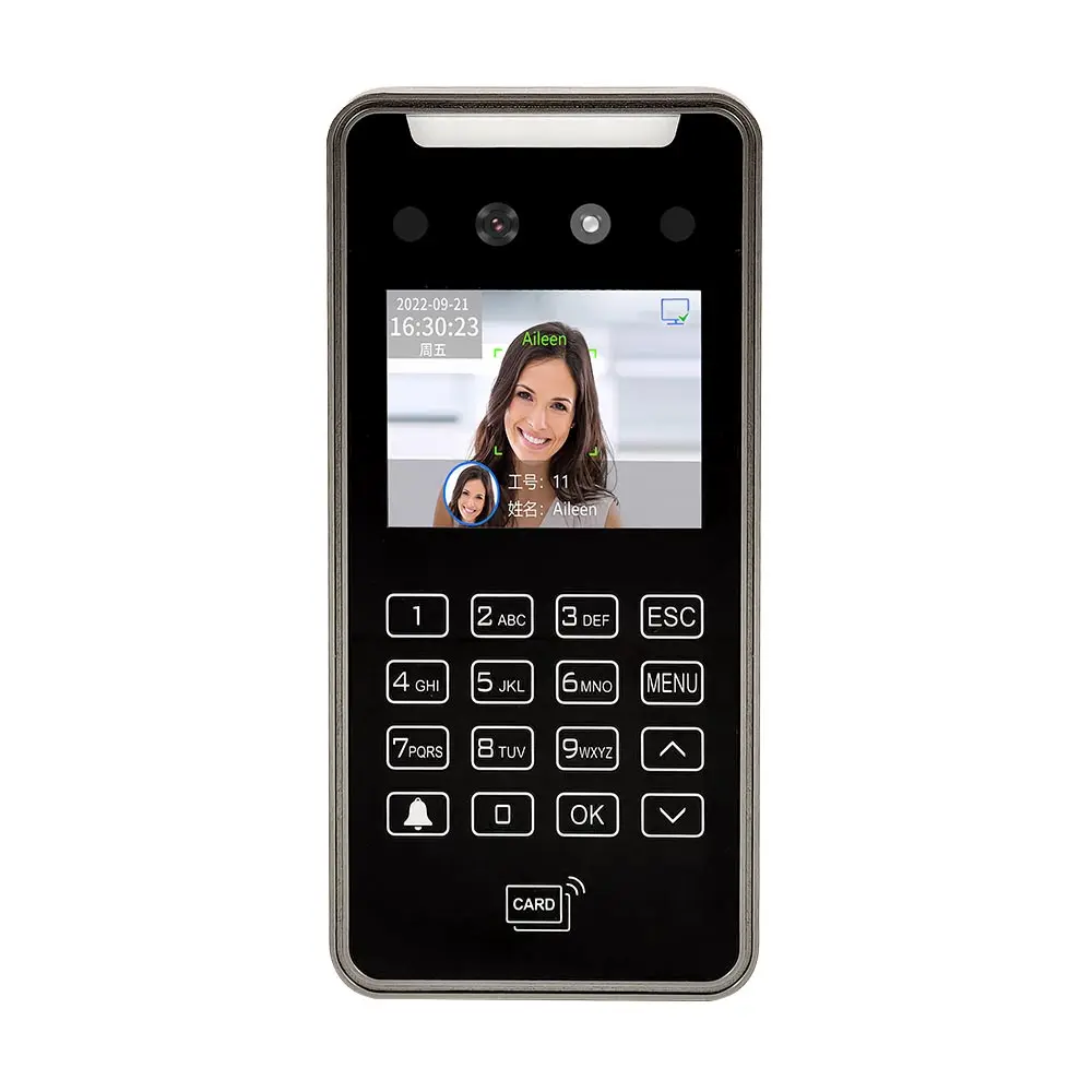 TIMY 2.8 Inch Touch Keypad AI Dynamic Face Recognition Access Control With Time Attendance Cloud SDK