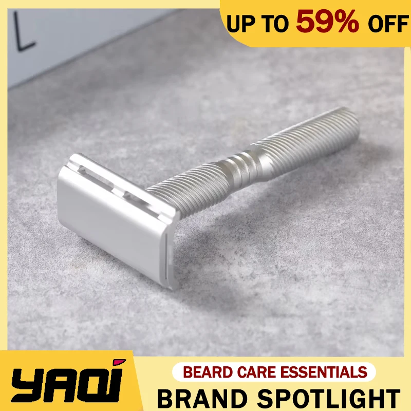 

Yaqi Ghost 0,7 мм Лезвие Gap Легкая безопасная бритва для мужчин Удобное бритье Алюминиевая версия Прочность Высококачественная бритва