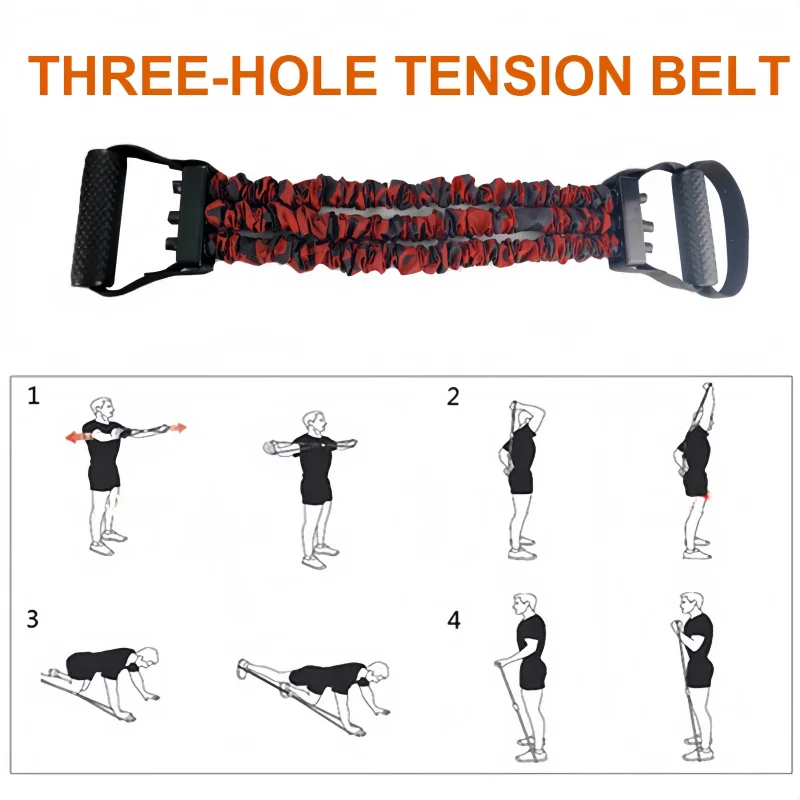 Chest Expander Resistance Band Elastic Pull Rope Strength Trainer Home Gym Fitness Equipment Adjustable Dumbbell Chest Developer view 5