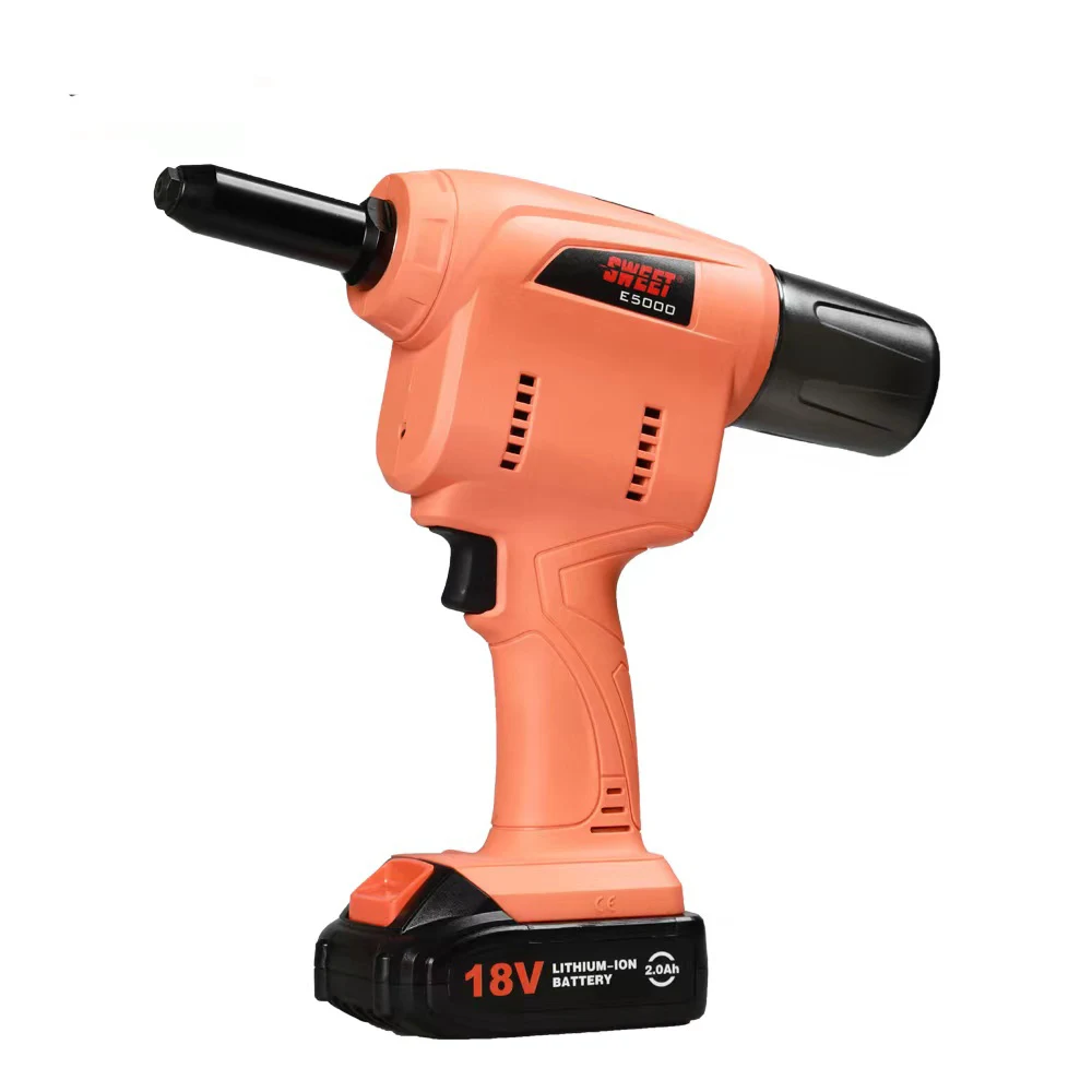 E5000 Brushless Electric Rivet Gun Cordless Rivet Gun Drill Insert Automatic Riveting Tool Battery rivet gun tool