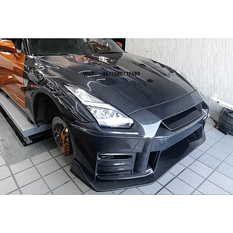 TS Style Carbon Fiber Hood B Grade Accessories Body Kit for GTR R35 CBA or DBA or EBA