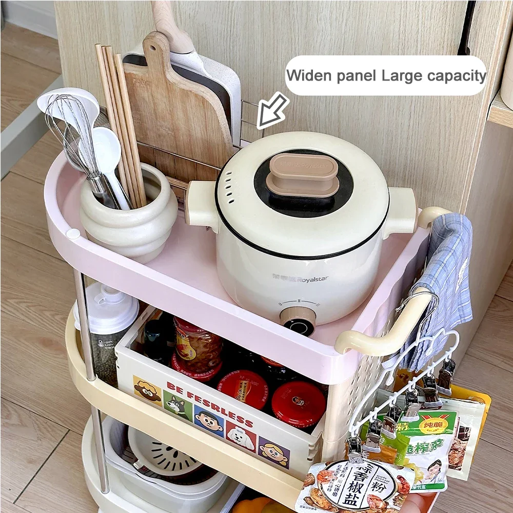 

Snack Sundry Items Shelf Multi-functional Handcart with Wheels Shelf Movable Land Stratification Perforated Board Storage Rack