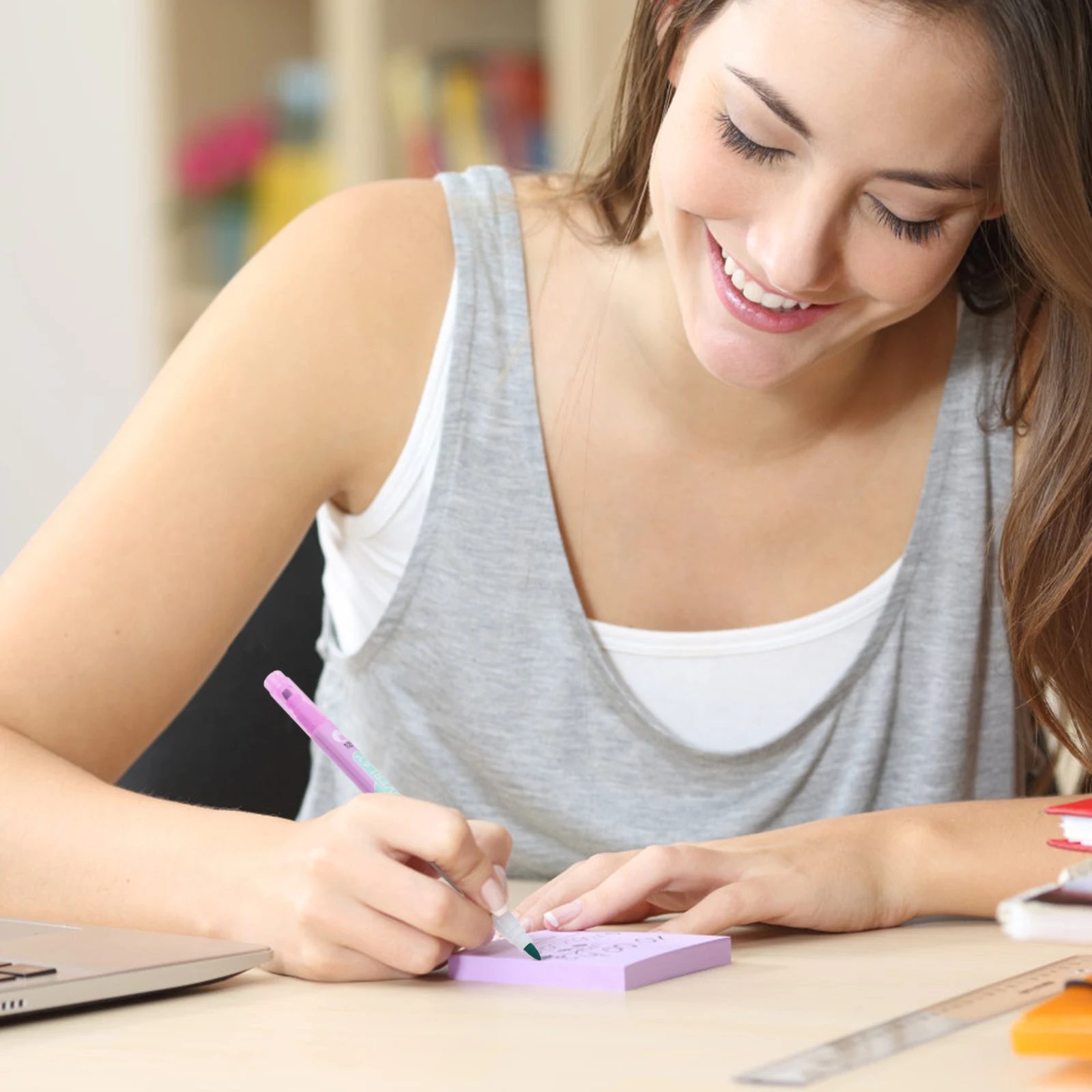 

8pcs Colorful Highlighter Small Dual Tip Book Markers Study Note Highlighters For Students Learning Markers Art Marking Pens