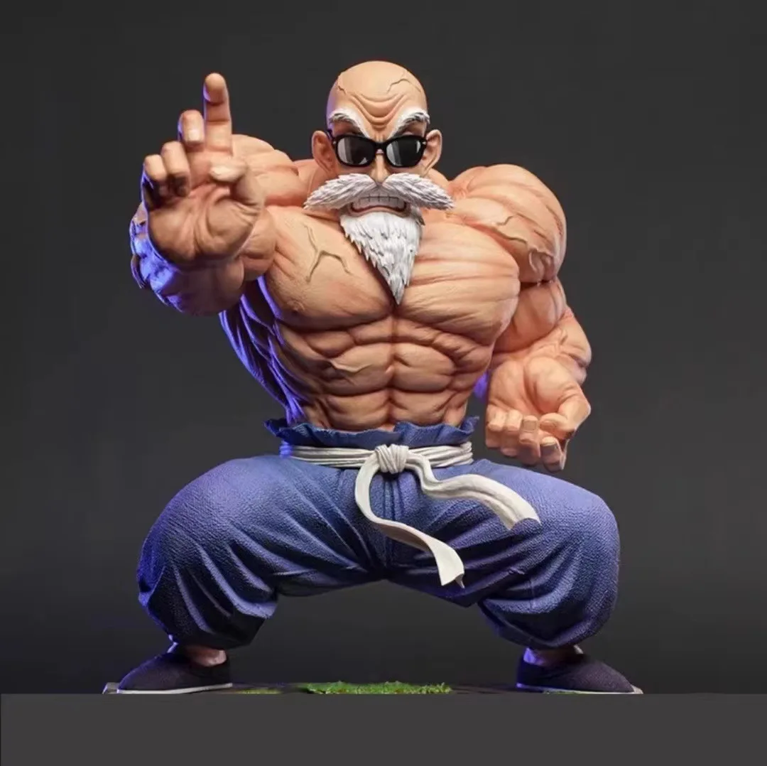 

New Dragon Ball Anime Master Roshi Action Figure Muscle Strengthening Form GK Toys PVC Model Collectible Ornament Accessories