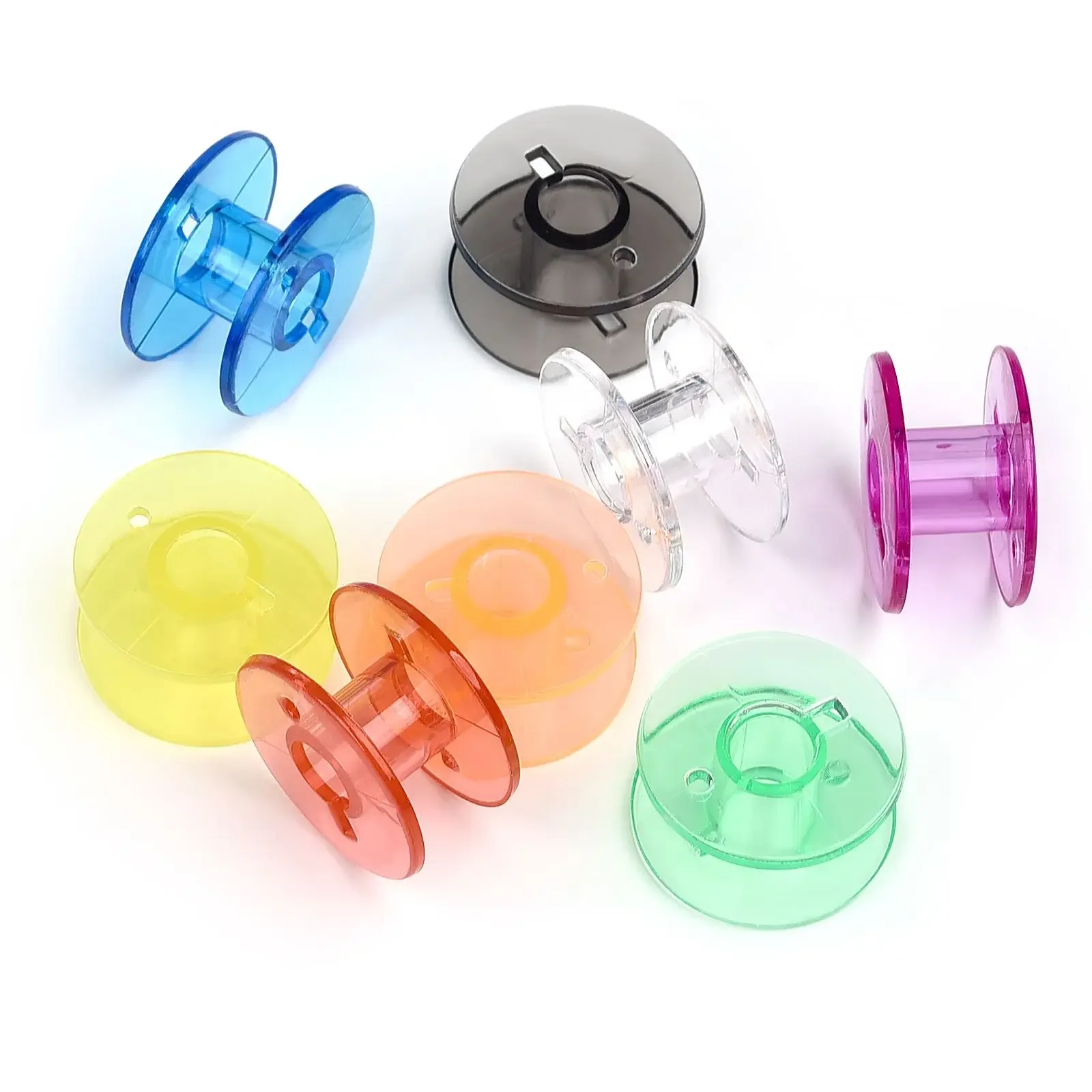

10-50pcs Sewing Bobbins Sewing Machine Bobbin Coloured Plastic Bobbins Thread Spool Stitch Machine Spools Sewing Accessories
