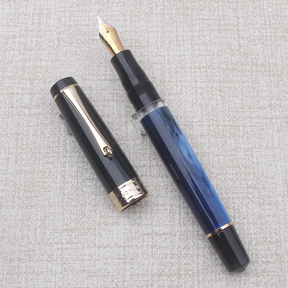 ADMOK Classic Resin Piston Fountain Pen - Vintage NO.6 Schmidt/BOCK Nib for Collector Business Writing Premium Gift