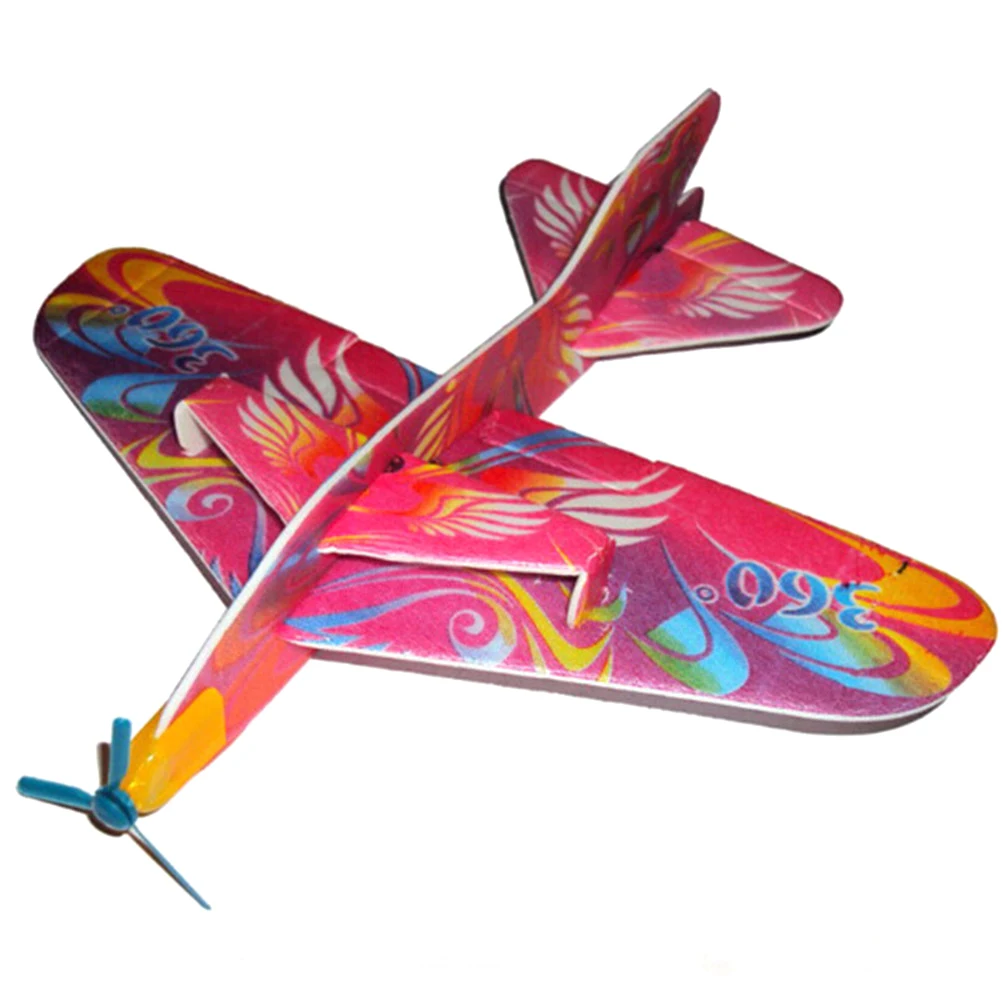 

One Piece Flying Back Magic Swing Plane 360 Cyclotron Airplane Kids DIY Model Gift Toys