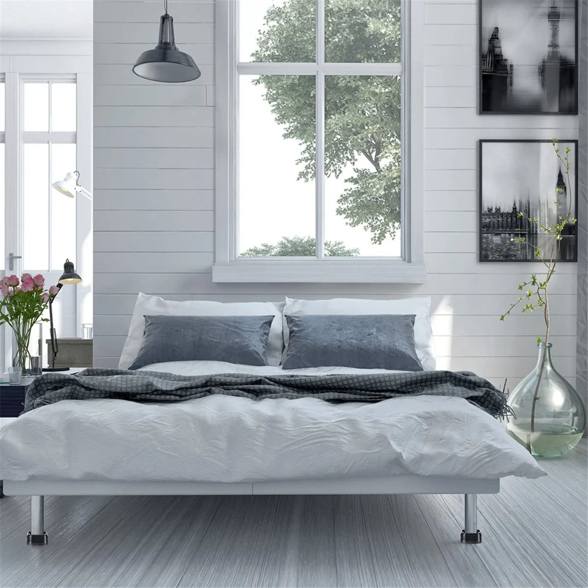 가구 라이저 조정 가능한 침대 라이저, 쌓을 수 있는 헤비 듀티 침대 리프트 라이저, 사각형 침대 상승 블록, 1.38in, 16 개