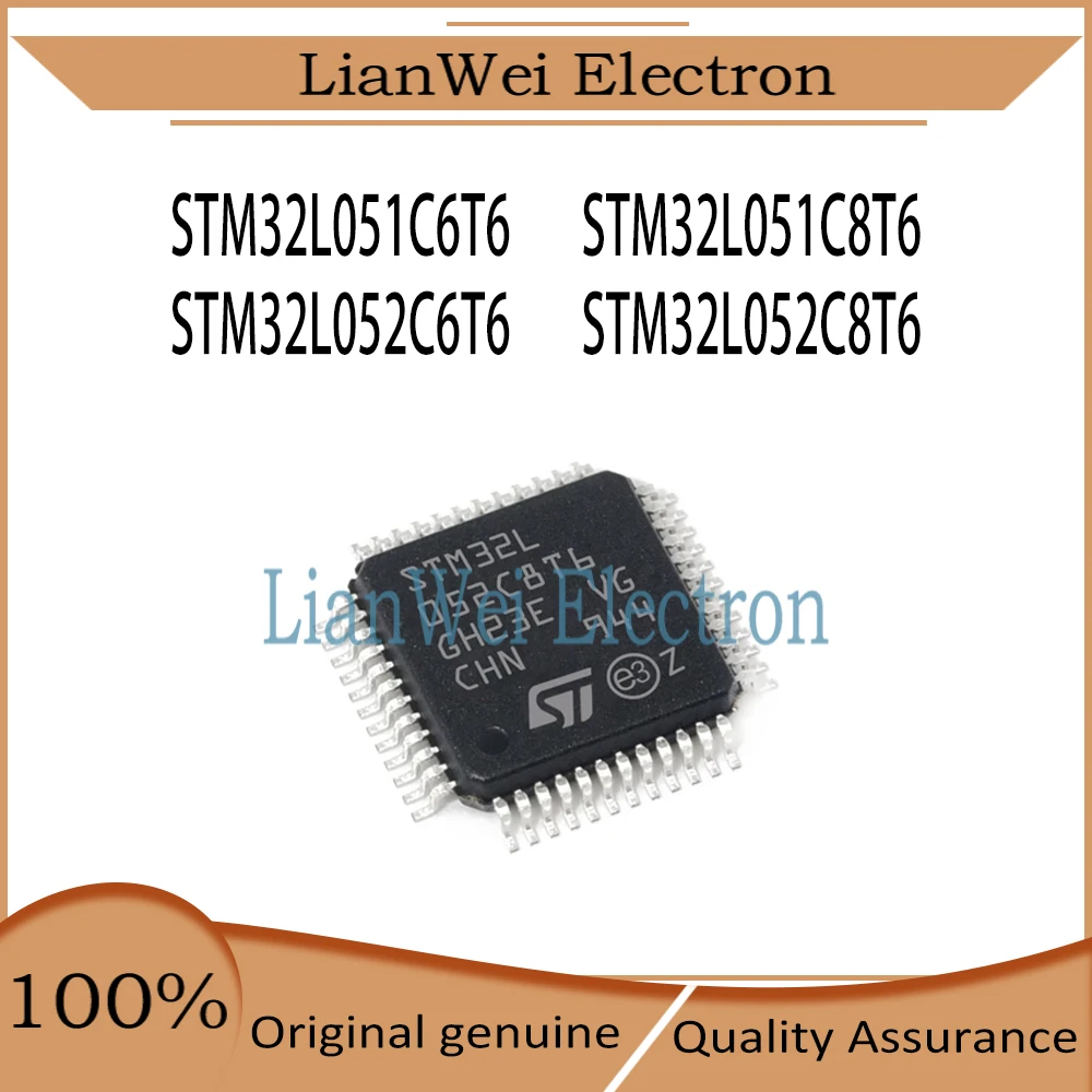 STM32L051C6T6 STM32L051C8T6 STM32L052C6T6 STM32L052C8T6 STM32L051 STM32L052 IC MCU Chipset LQFP-48