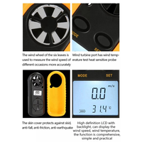 A31Z-BENETECH Digital Anemometer Anemometer GM816 Wind Speed Measuring Instrument Wind Power Level Anemometer