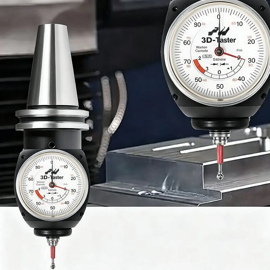HAIMER Universal 3D Taste Edge Measuring Instrument, CNC Milling 3D Centering Probe, Model 80.360.00 FHN Standard/80.362.00