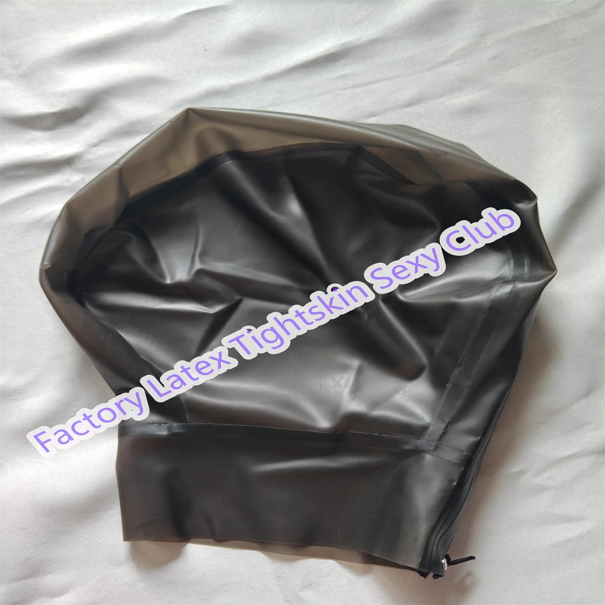 

Латексный капюшон ручной работы красный с мини-глазом для комбинезона резиновая маска косплей клубная одежда костюм на Хэллоуин