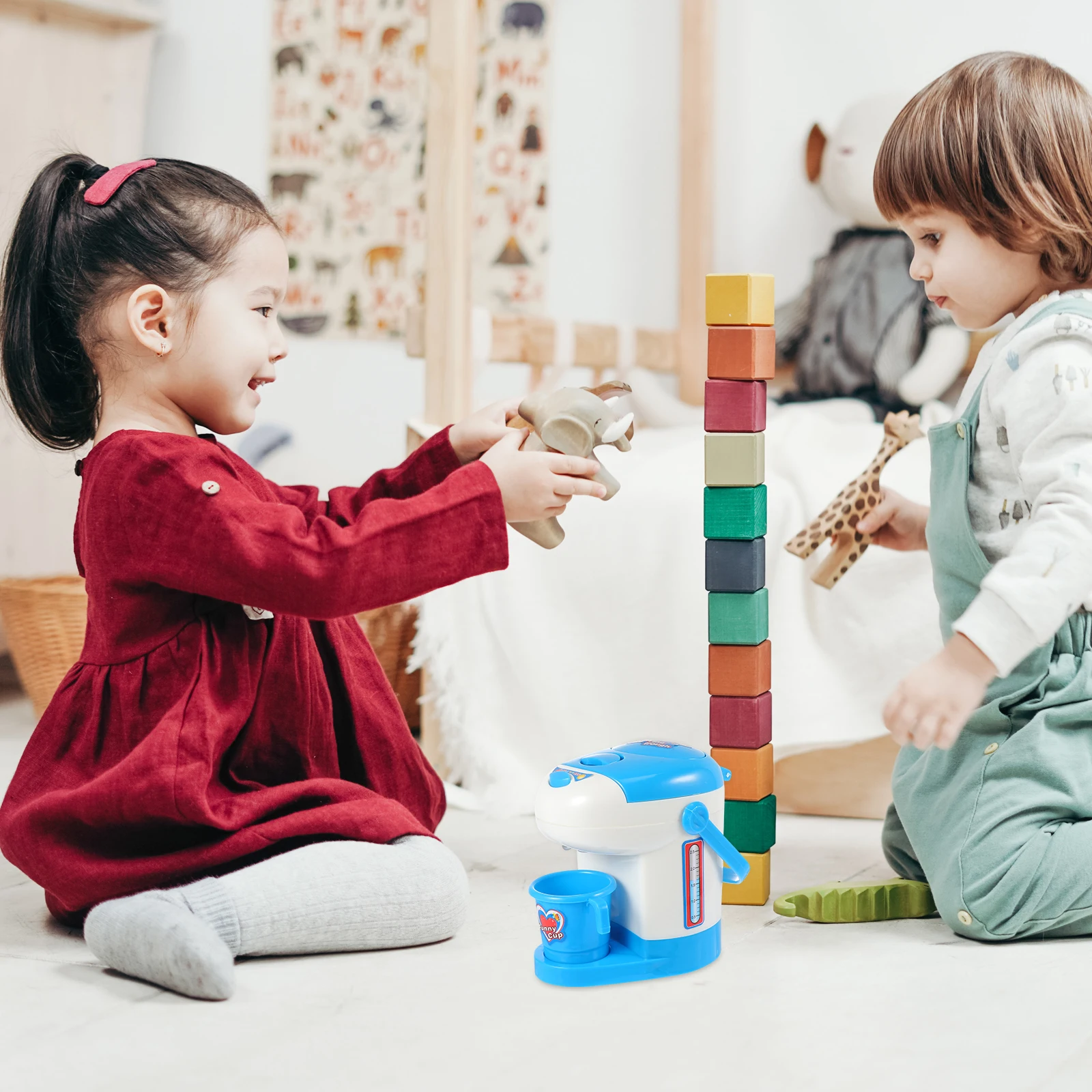 1pc crianças bebedouro simular eletrodomésticos seguro criativo crianças dispensador de água jogar casa brinquedo engraçado água