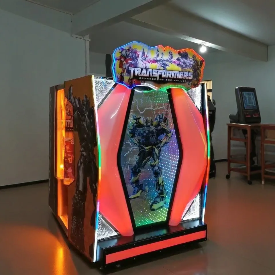 For Transformers Dual Gun Shooting Arcade Simulator Large 2-Player Machine Coin-Operated Lottery Game for 6+ Year Olds 1 Year
