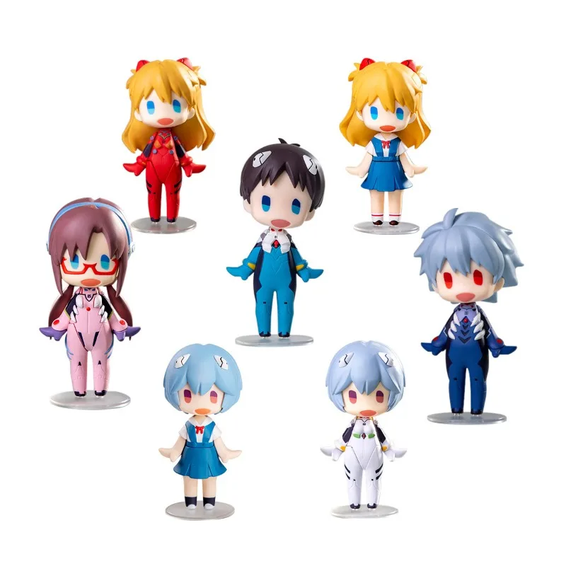 

Neon Cute Genesis Classic Evangelion Anime Periphery Q Version Figure Model Ornament Cute Desktop Decoration Collection Gift