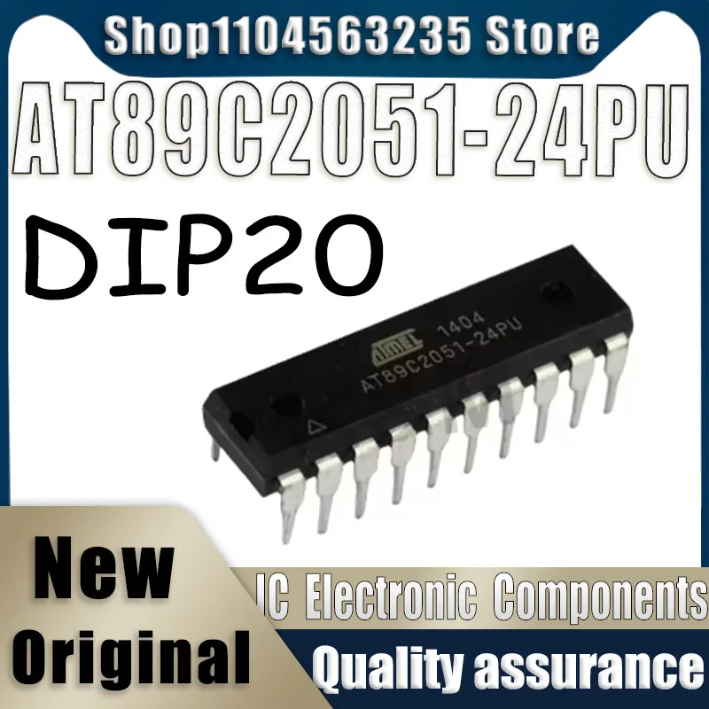 

10PCS 100% New AT89C2051-24PU DIP20 Chip In Stock Wholesale