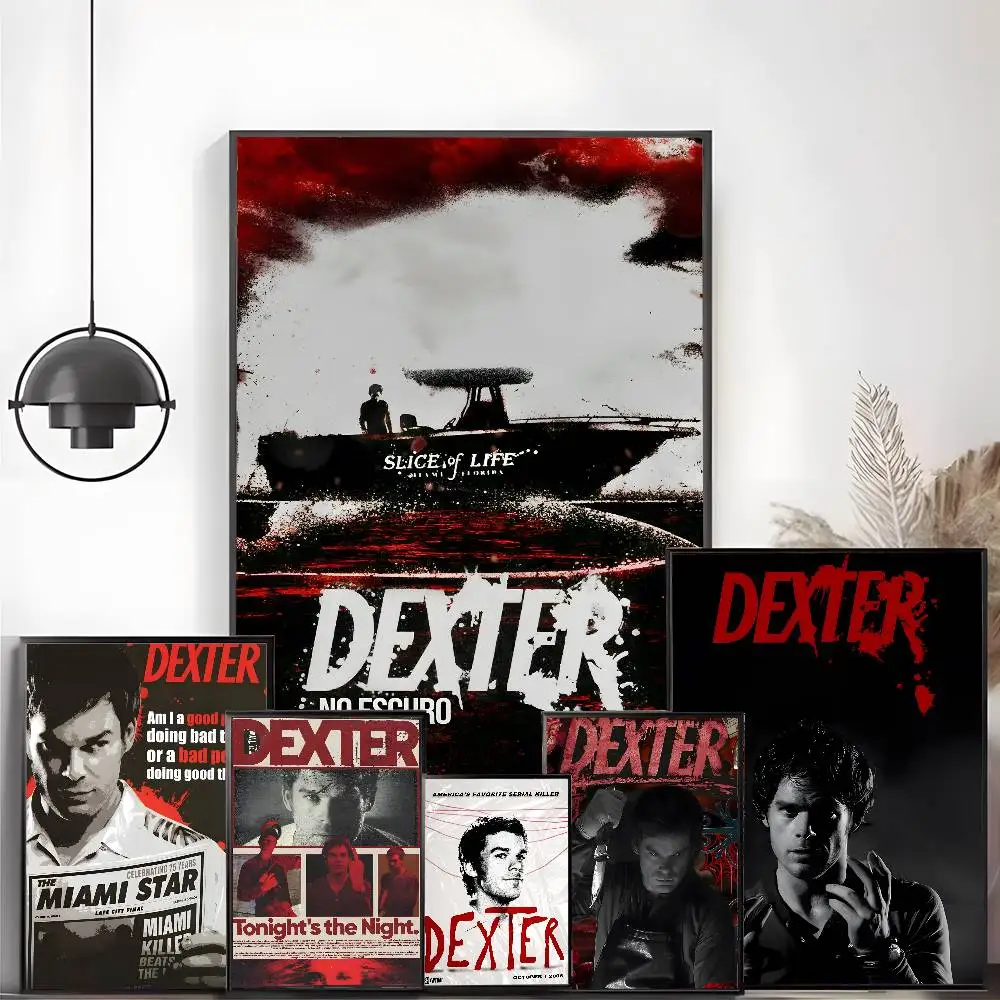 ملصق Dexter Morgan ملصق فني عالي الوضوح ذاتي اللصق مقاوم للماء لتزيين المنزل