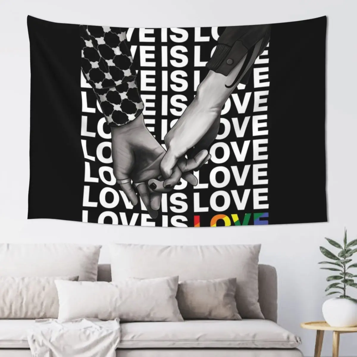 

LOVE IS LOVE Tapestry Wall Decor Hanging Wallpaper Tapestry