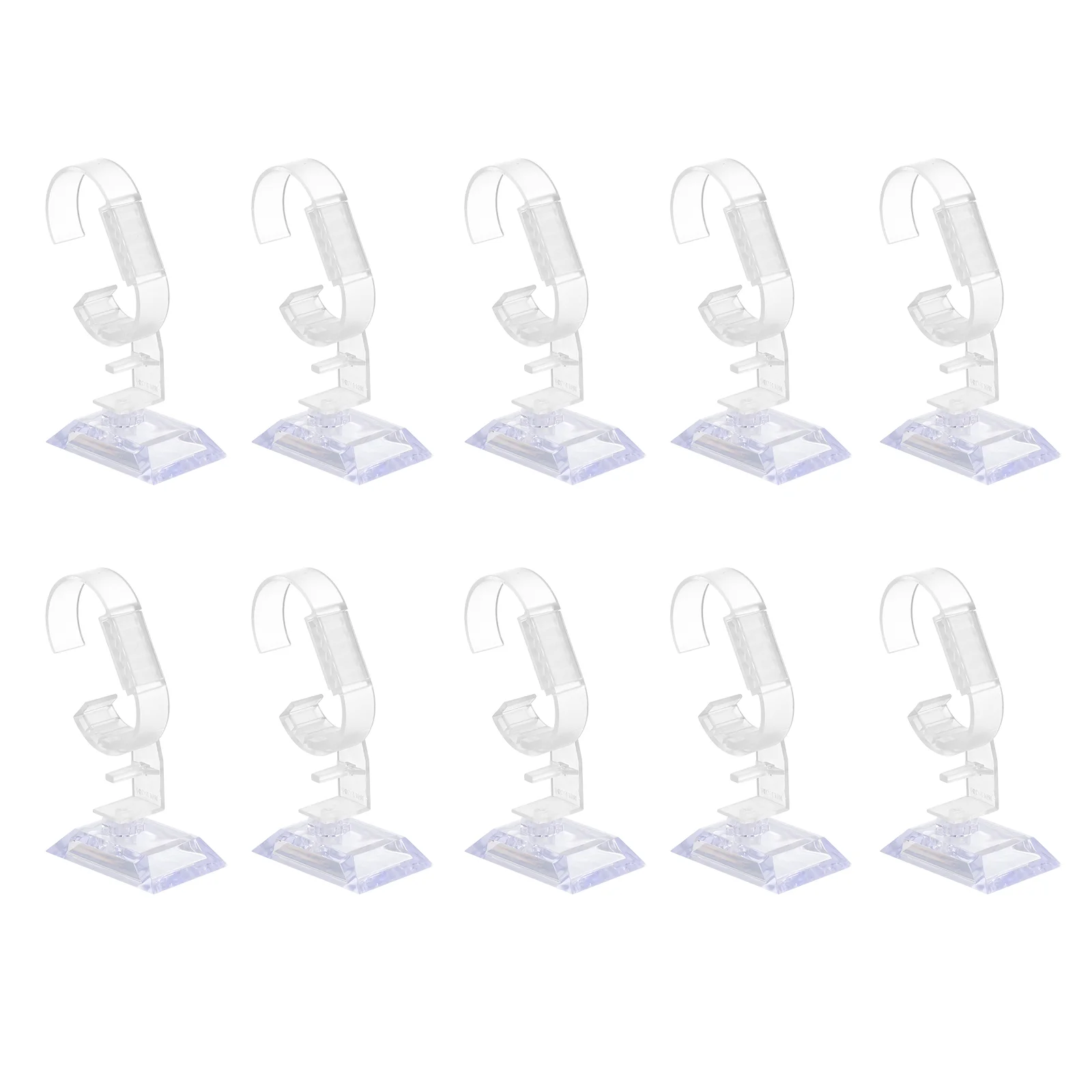 10pcs Plastic Watch Display Stand Bracket Stand Rack C Ring Watch Display Prop Bracelet Watch Holder Watch Rack