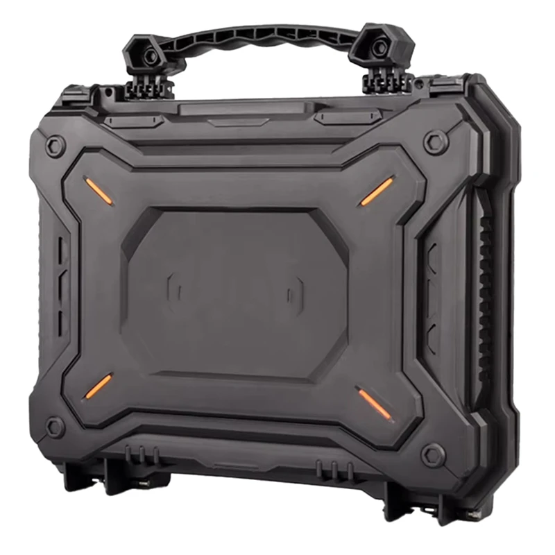 Waterproof Tool Box Case With Foam Pads, Portable Fragile Cargo Storage Bag, Hard Carry Safety Suitcase For Tools