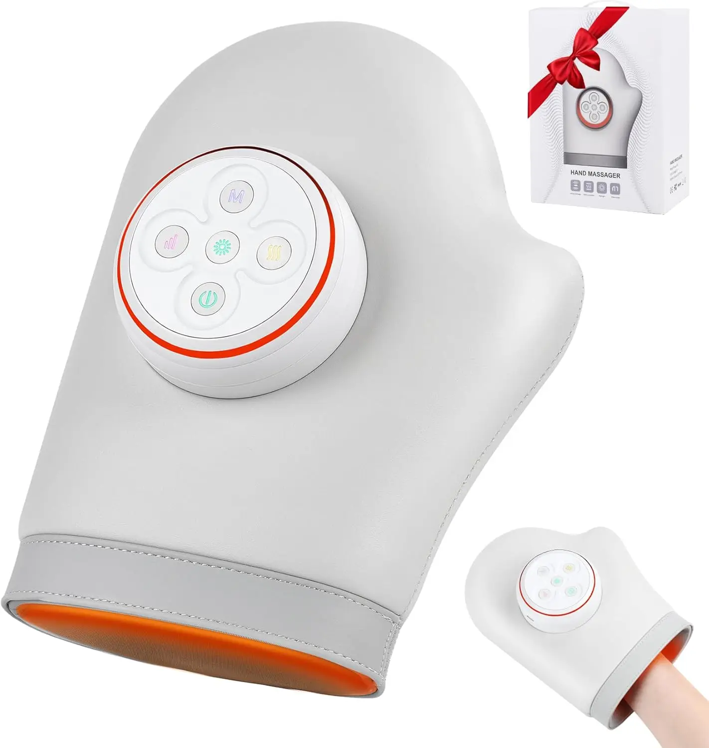 Hand Massager with Heat and Compression, Cordless Hand Massager for Arthritis and Carpal Tunnel, Finger and Palm Massage Machine