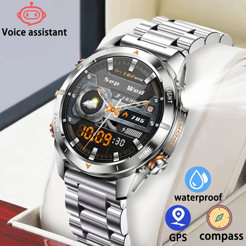

2025 New Men's Smart Watch 1.46-inch Ultra Clear Screen 360 * 360 Resolution Heart Rate Health Monitoring Men's Call Watch
