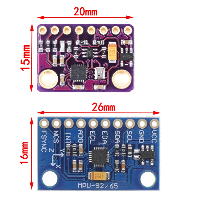 GY-9250 BMP280 GY-91 MPU-9250 9-Axis 10DOF Attitude Gyro+Accelerator+Magnetometer Sensor Module MPU9250 SPI/IIC