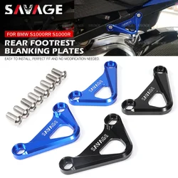 Rear Footrest Pedal Blanking Plate For BMW S1000RR S1000R HP4 S 1000 RR R Motorcycle Racing Hook Passenger Foot Peg Removes