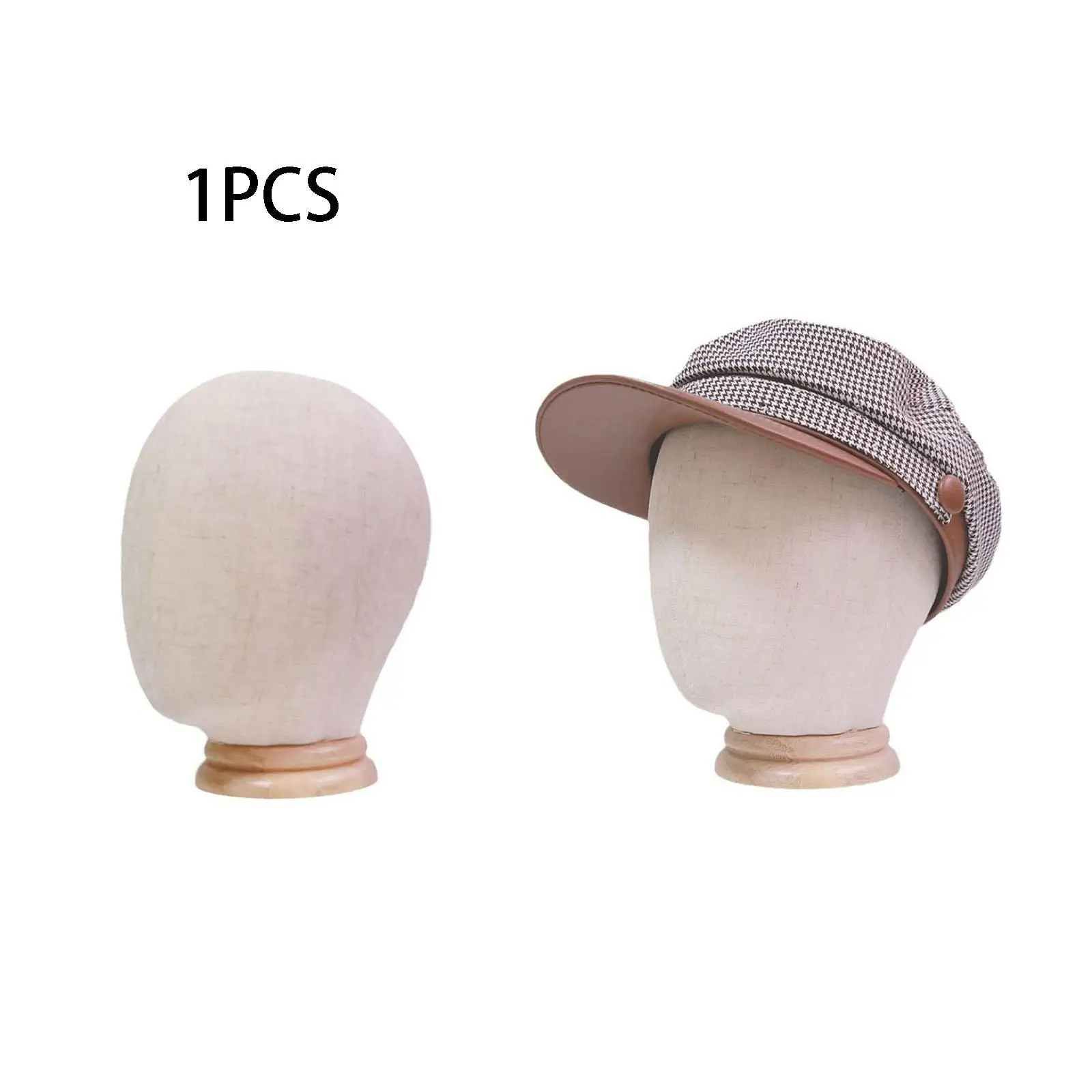 حامل عرض قبعة على شكل رأس شعر مستعار ، نموذج رأس مانيكان متعدد الوظائف ، رف تخزين قبعات لصالونات التجميل وسماعات الأذن