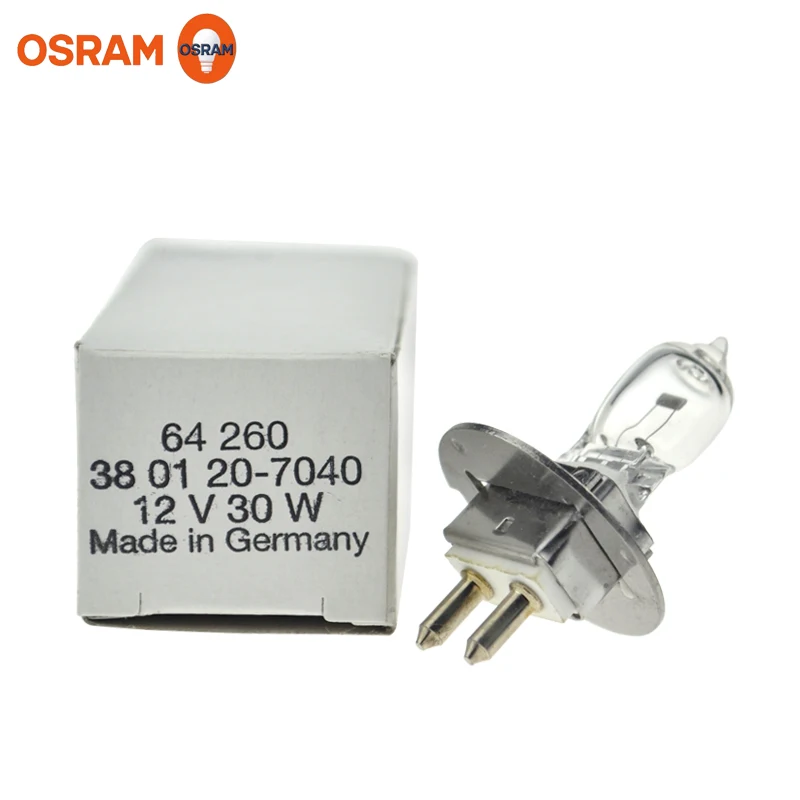 osram 64260 12v30w contas de lampada halogena operacao lampada shadowless bolha microscopio contas pecas 01