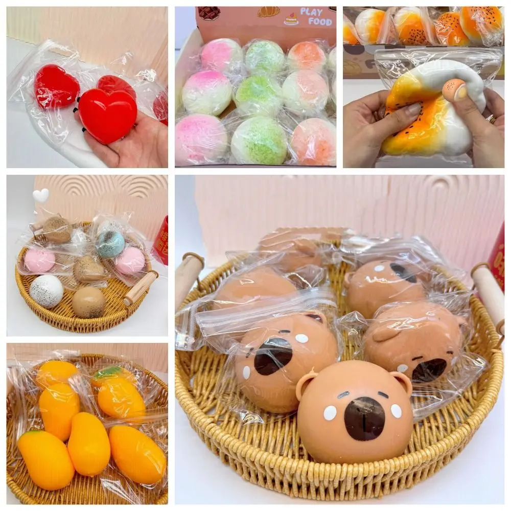 

1pc Silicone Capybara Squeeze Toy Relaxed Chinese Style Decompression Animal Toy Japanese Style Creative Vent Squeezing Toys