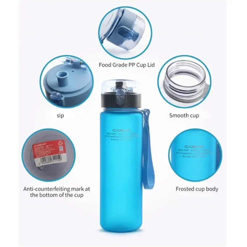 High Quality Water Bottle 560ML Tour Outdoor Sport Leak Proof Seal School Water Bottles for Kids Tritan Drinkware BPA Free