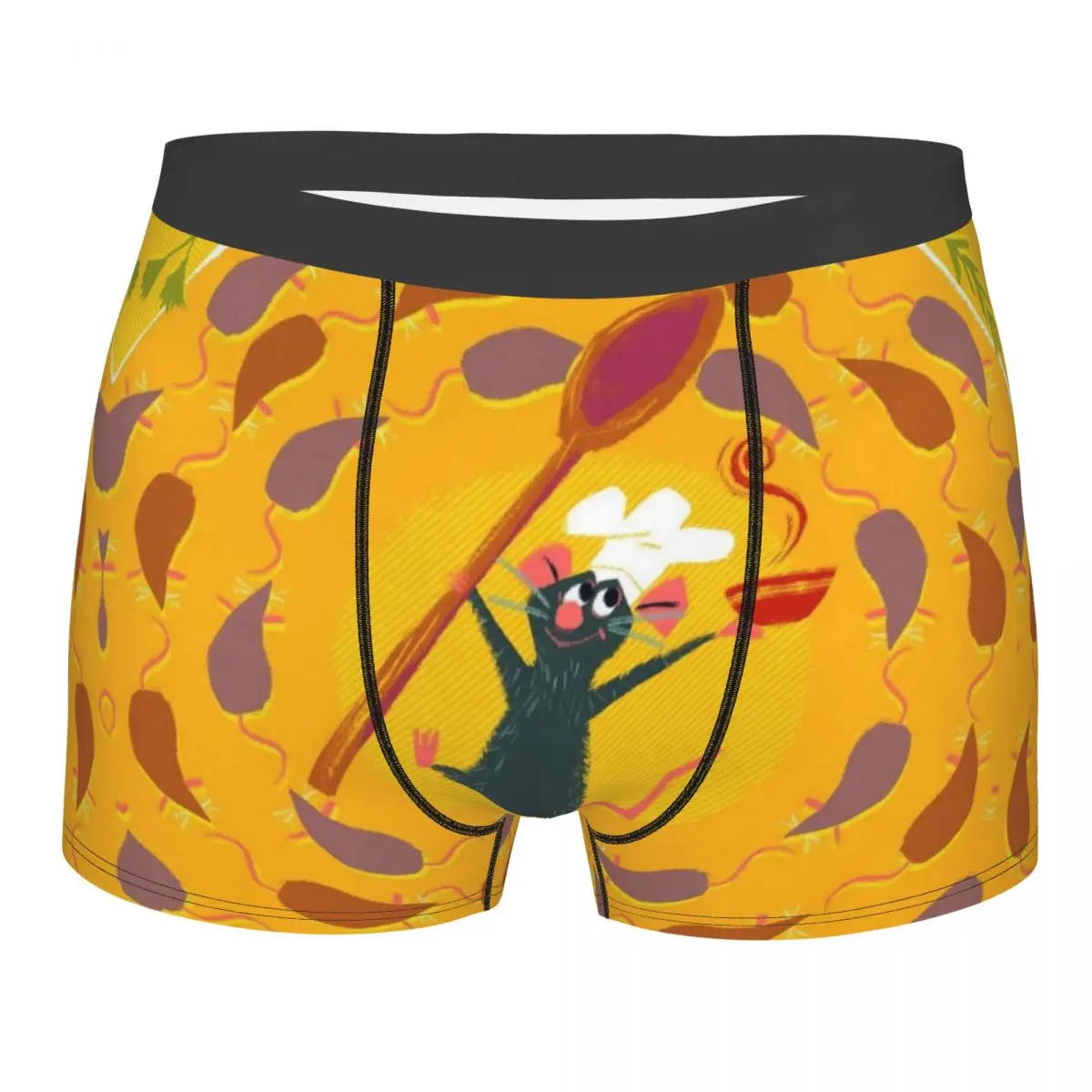 

Custom Ratatouille Wallpaper Underwear Male Print Boxer Briefs Shorts Panties Soft Underpants