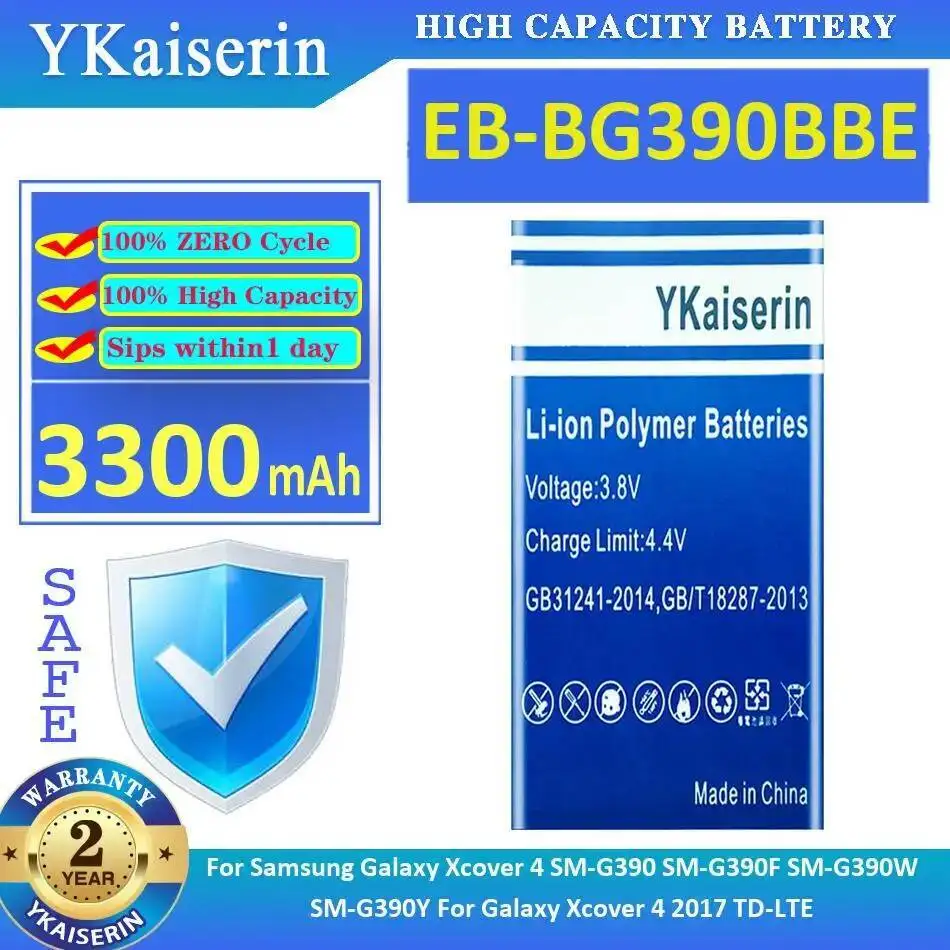 

Аккумулятор EB-BG390BBE 3300 мАч для Samsung Galaxy Xcover 4 SM-G390 SM-G390F SM-G390W SM-G390Y 2017 TD-Lte