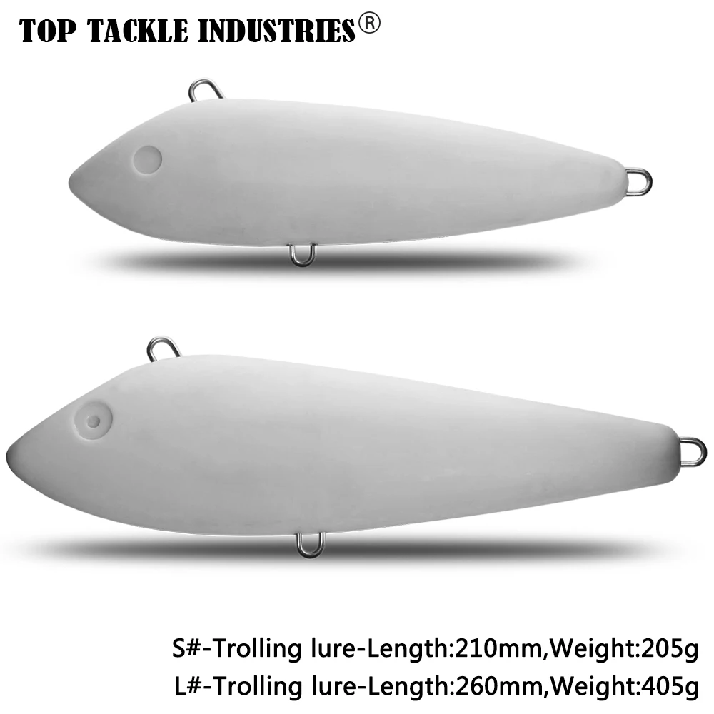 CF Lure DIY 260mm 210mm Sinking Trolling Unpainted Lure Fishing For Big Mackerel Jerk Bait Artificial