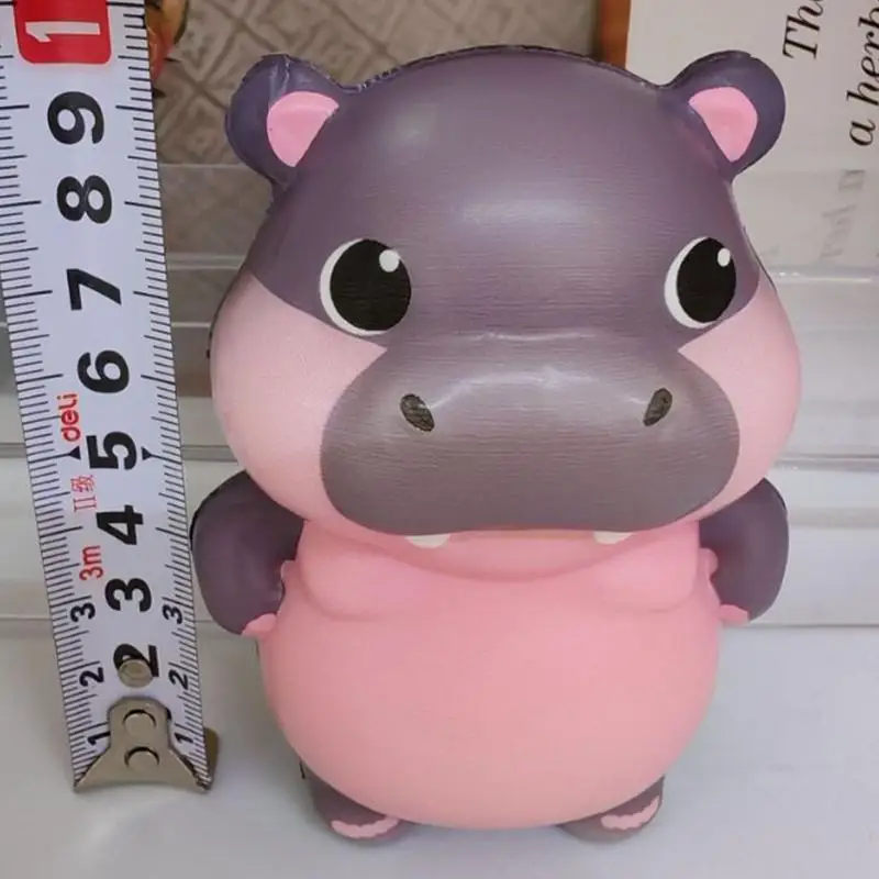 Cute Little Hippo Squeeze Toy Funny Pinch Little Hippo Figure Hippo Doll Squeeze Anti-Stress For Adults Boys Girls