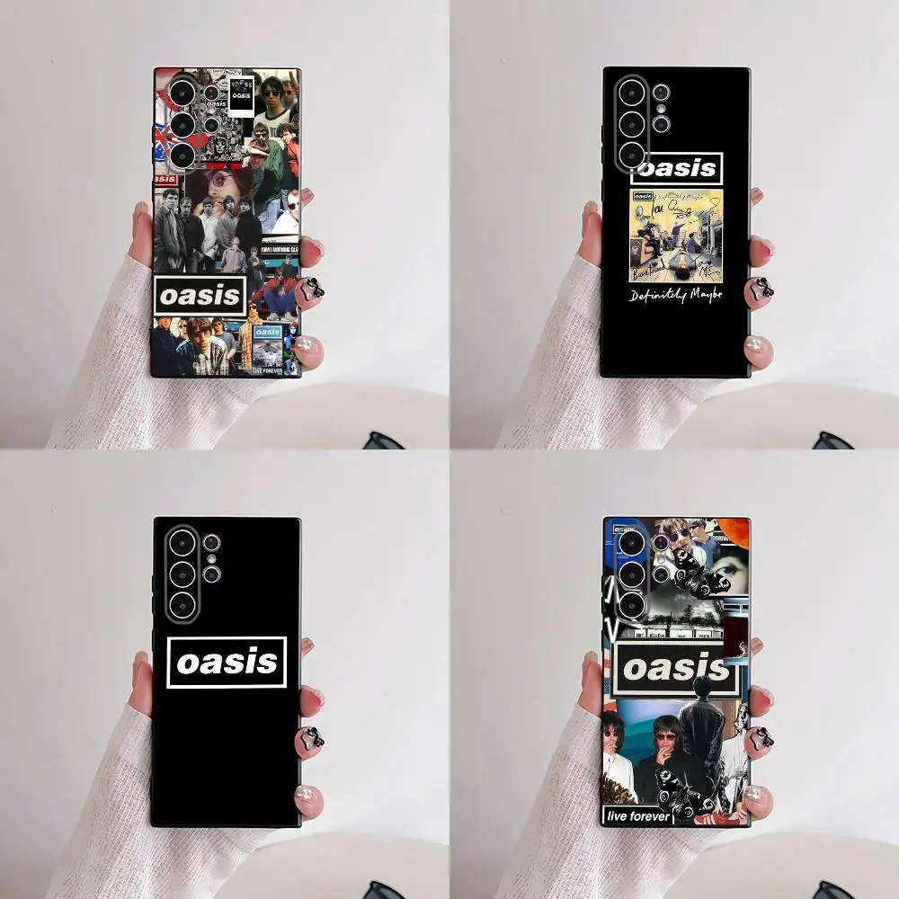 Band-O-Oasis Phone Case For Samsung S25,S24,S21,S22,S23,S30,Ultra,S20,Plus,Fe,Lite,5G Black Cover