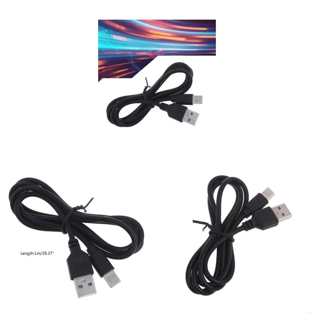 193A High Speed USB USB to USB C Extended Cable Data Transfer Charging Cable for Phone 15 Cellphone Tablets