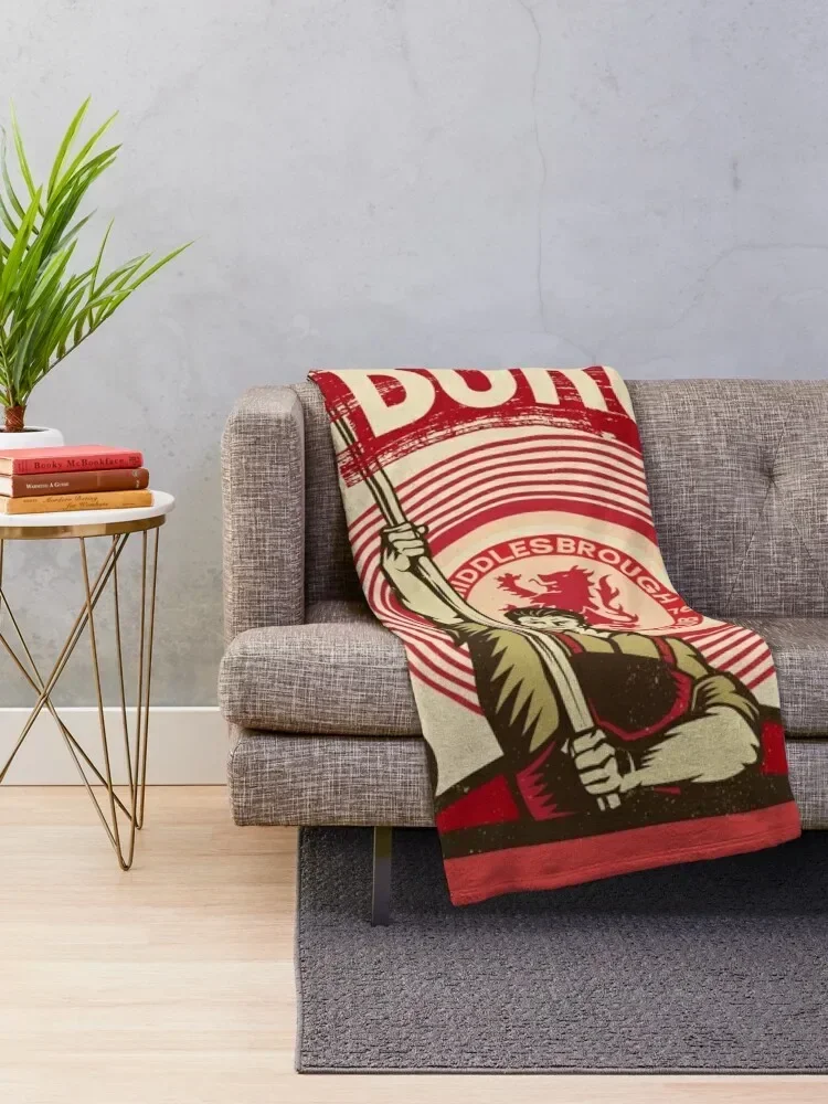 Middlesbrough The Boro Throw Blanket for sofa halloween decorative Blankets