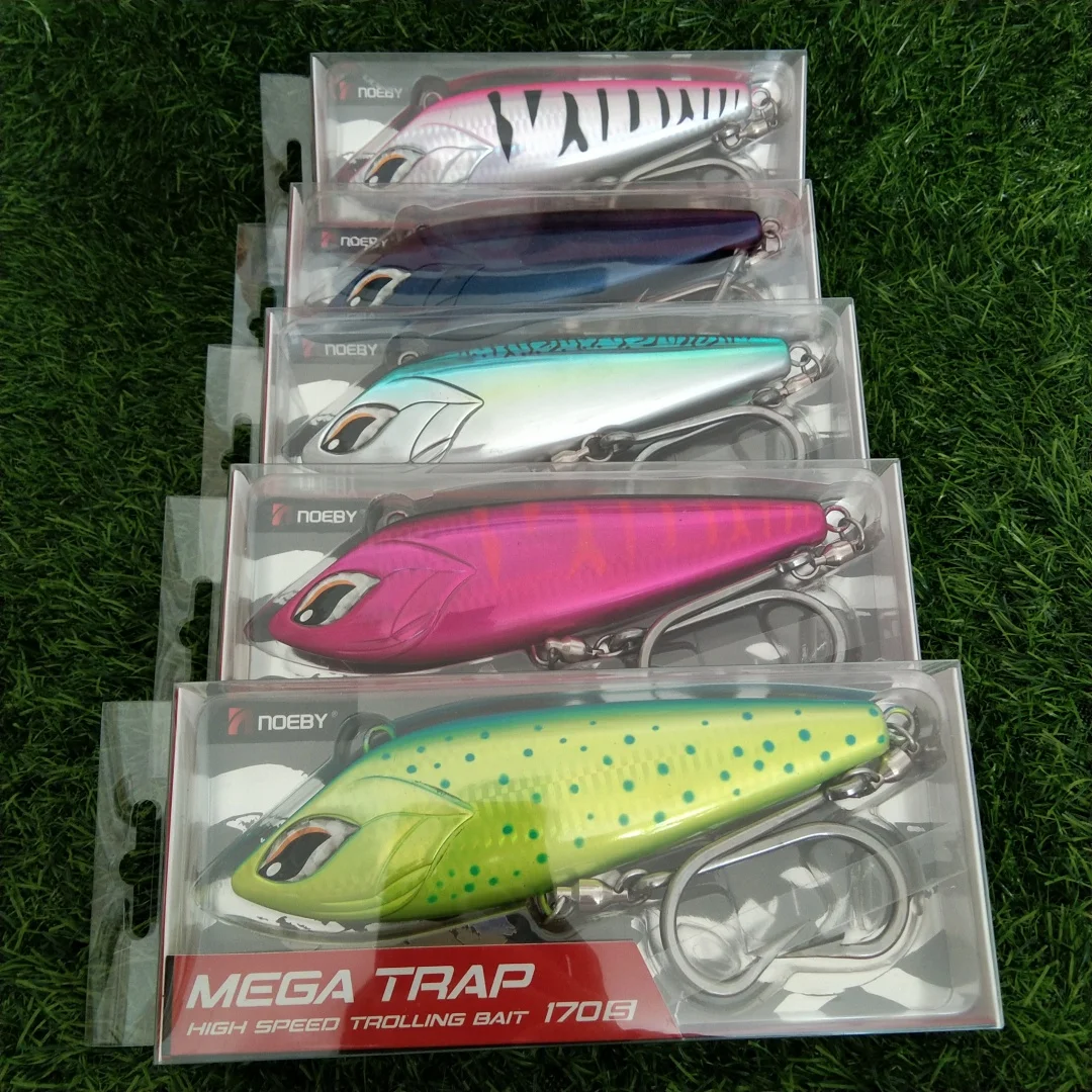 Noeby 2 Stück 17 cm 213 g großer Simulationsköder Mino Long Throw VIB Angelköder Meerwasser große Fisch Angelköder harte Köder – Detail 20