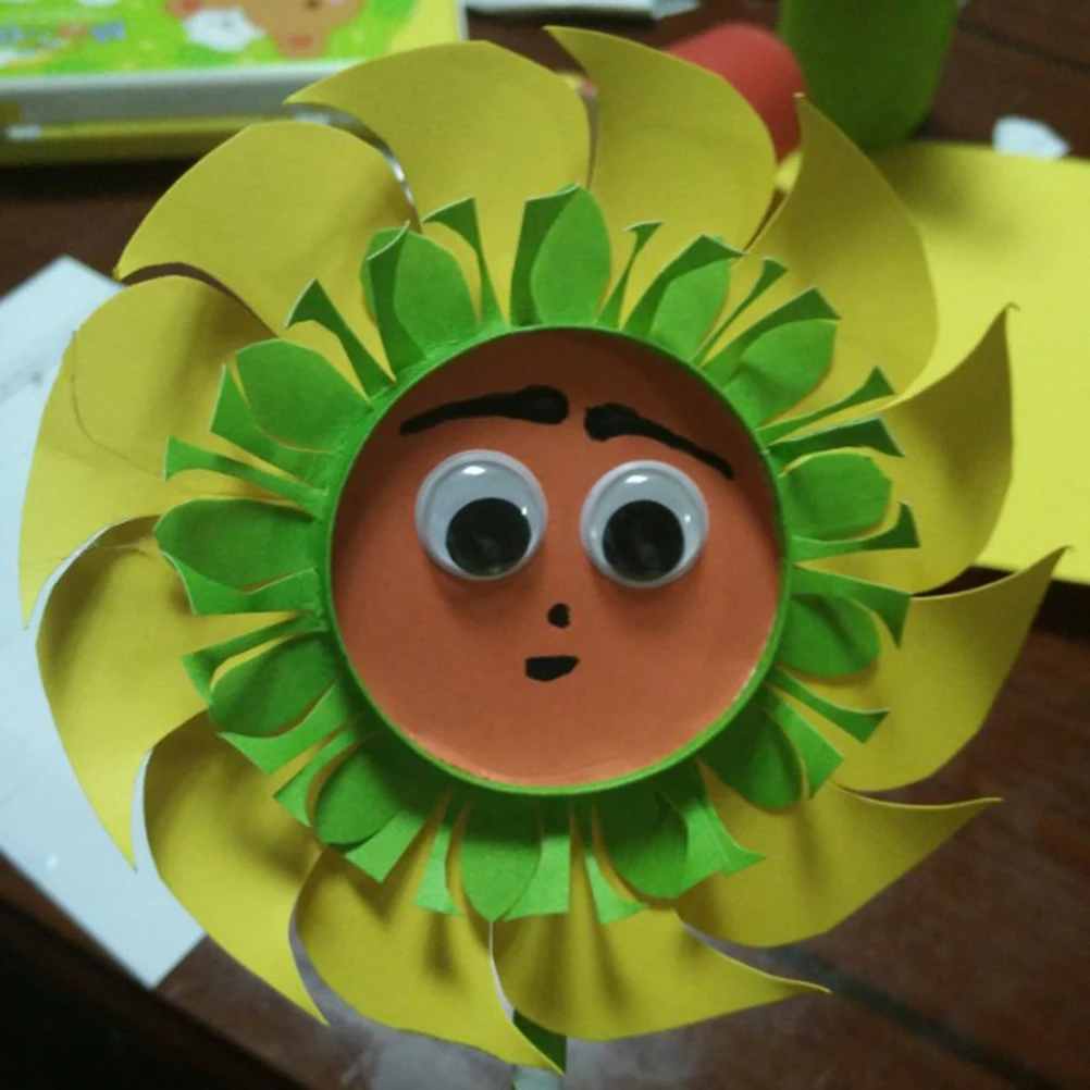 

100 Eyes Wiggly Material Wobbly for Crafting Wiggle Parent-child Adhesive