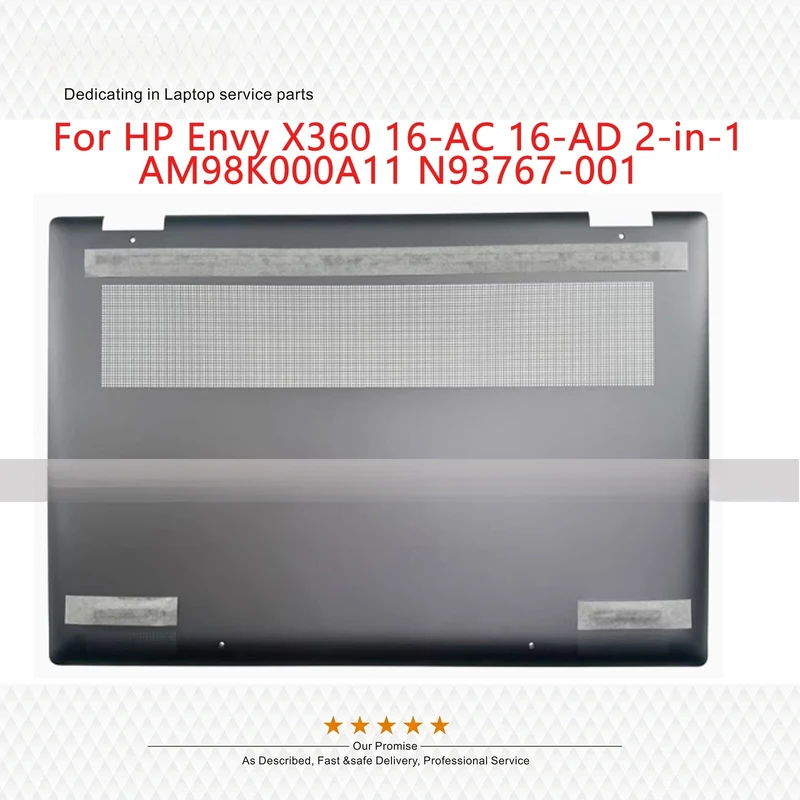 

A+New N93767-001 For HP Envy X360 16-AC 16-AD 2-in-1 Lower Bottom Base Cover GRAY
