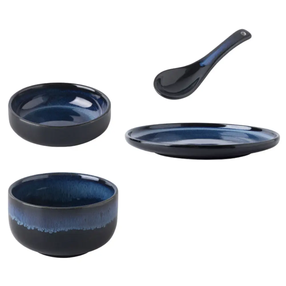 1Set Premium Ceramic Dinnerware Set Stylish Unique Affordable for Family Friends Gifts Rice Salad Dessert Serving Tableware Kit