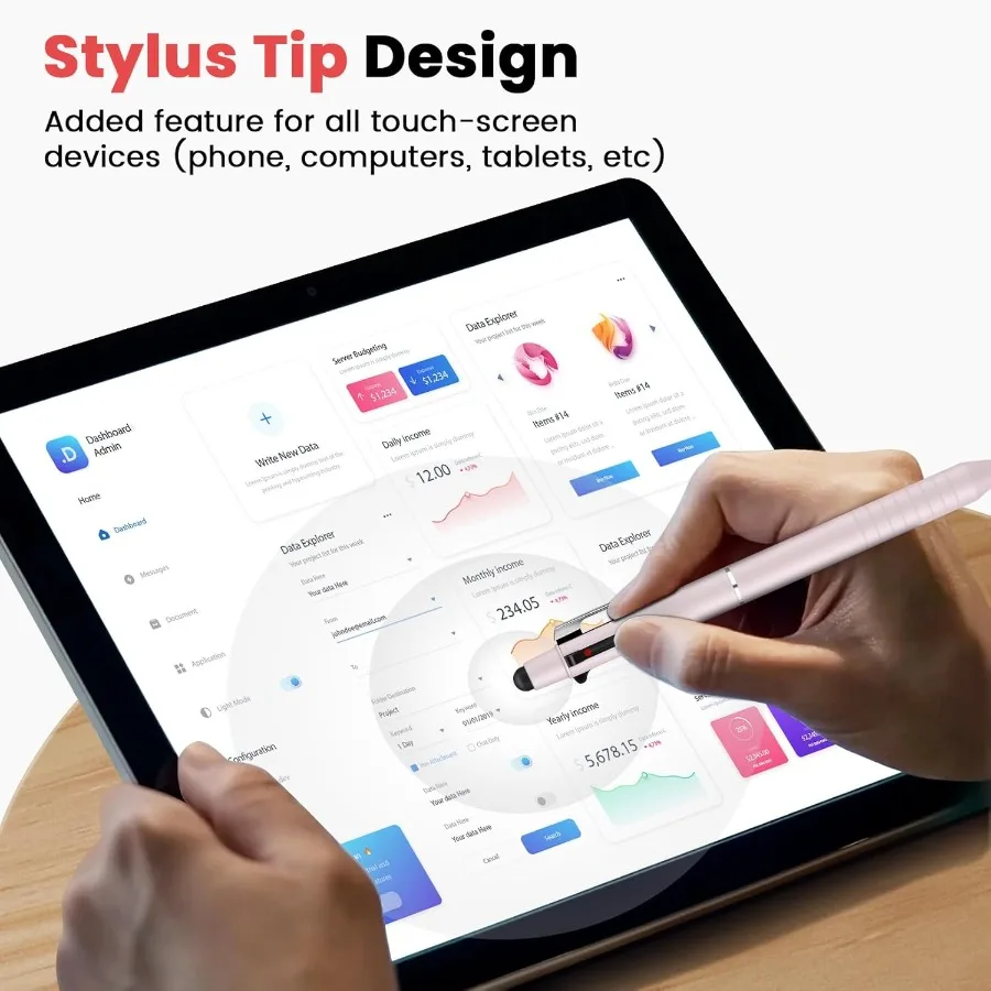 Разноцветная ручка в одном EC, металлические 4-цветные шариковые ручки, средняя точка, выдвижная шариковая ручка 1,0 мм со стилусом, Jourling Plann