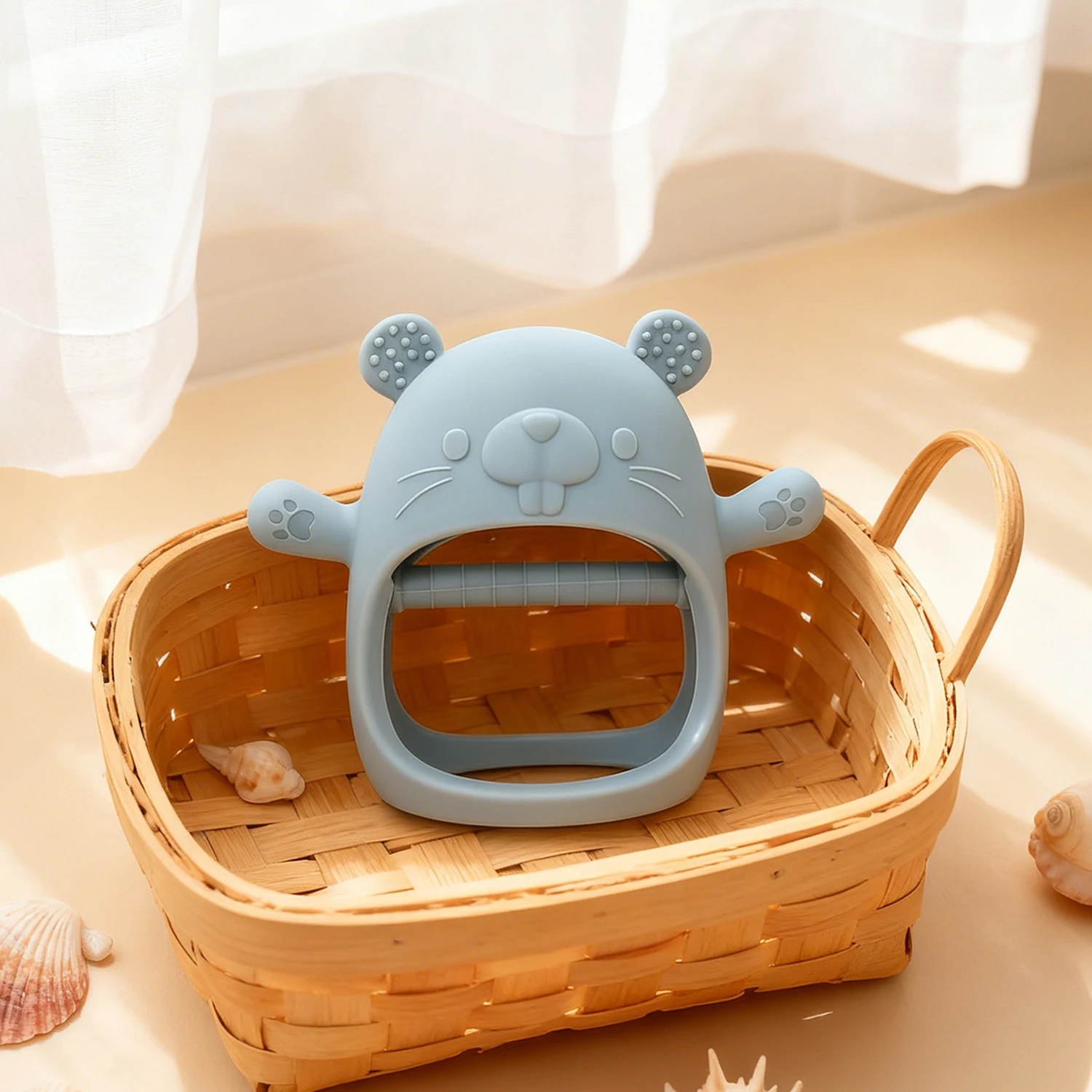 Baby Teething Toy Silicone Tee - Teething Mitten Baby 评论和价格