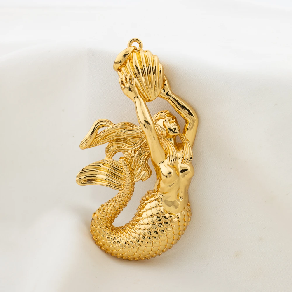YM Elefanten-Design-Anhänger für Damen und Herren, modischer goldfarbener Schmuck, hochwertiger, einzigartiger Leoparden-Krokodil-Anhänger ohne Kette 4